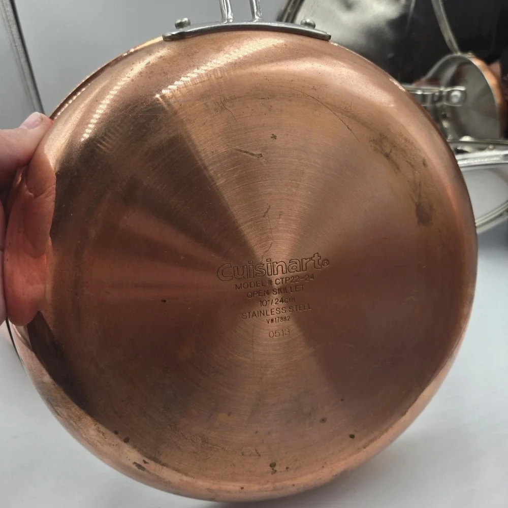 Cuisinart CTP33-30H Copper Stainless 5 Qt Saute Pan W/Lid & 10